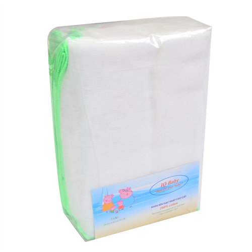 Bán Khăn sữa Nhật cao cấp IQ Baby 3 lớp 28x36cm