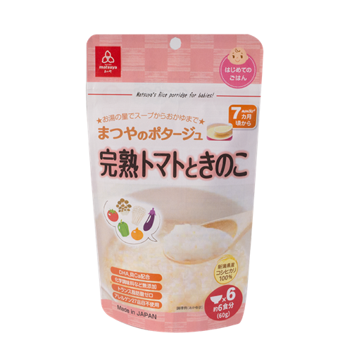 Bán Cháo gạo Koshihikari cà chua và nấm Matsuya 60g (7M+)