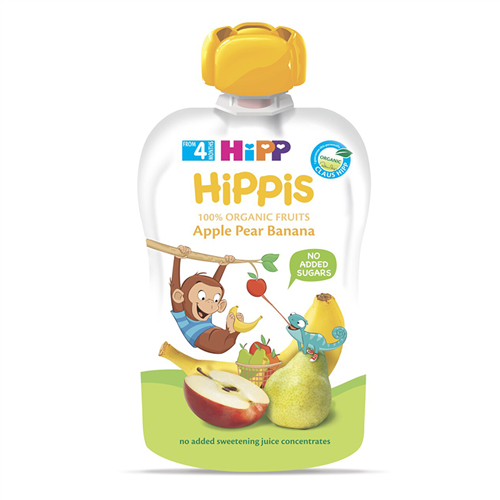 Bán Dinh dưỡng trái cây nghiền hữu cơ HiPPiS Organic (Táo, Lê, Chuối)