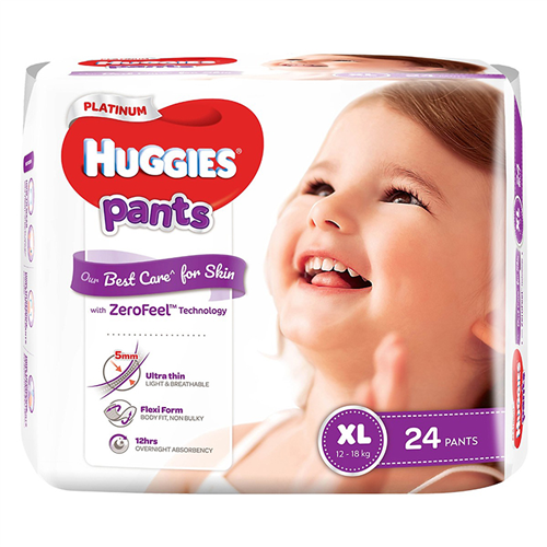 Bán Tã bỉm quần cao cấp Huggies Platinum XL24 (12-18kg)