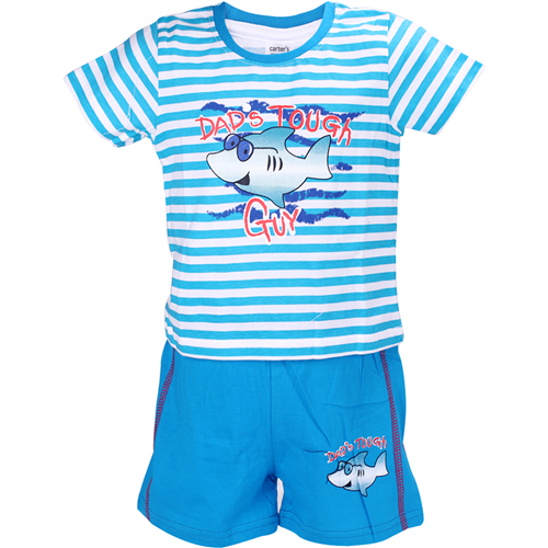 Bán Bộ quần áo cộc Carter's kẻ 12-18 tháng tuổi