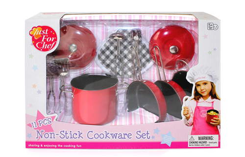 Bán Đồ chơi bộ nồi tráng men 11 món màu đỏ Just For Chef