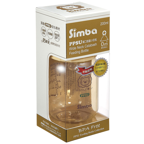 Bán Bình sữa Simba S6186 200ml (nhựa PPSU BPA free, 0M+)
