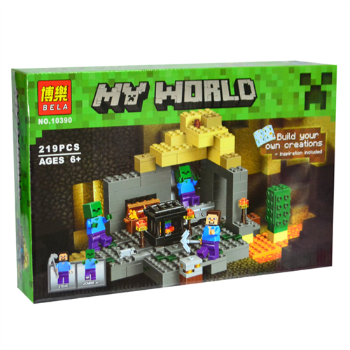 Bán Hộp lắp ráp lego My World 219pcs 10390