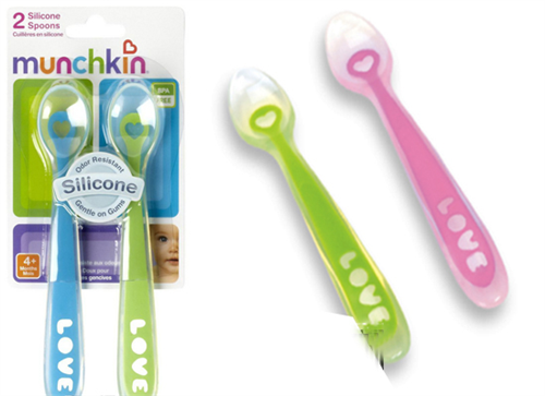 Bán Bộ 2 thìa silicone Munchkin cho bé(Two Silicone Spoons)