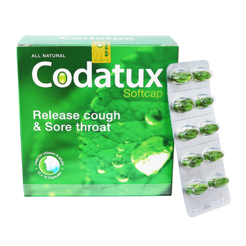Bán Viên nang mềm Codatux Softcap (hộp 10 vỉ x 10 viên)