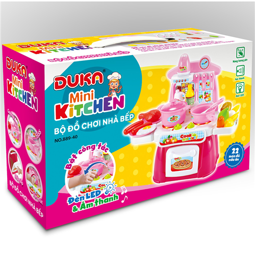 Bán Đồ chơi nhà bếp Duka Hồng kết hợp ánh sáng và âm thanh