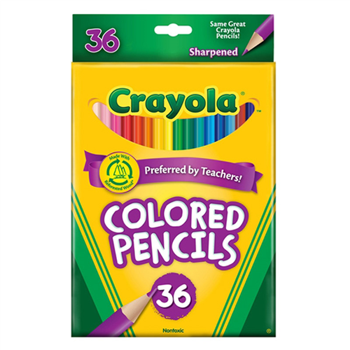 Bán Bút chì 36 màu dạng dài - Crayola 6840362016