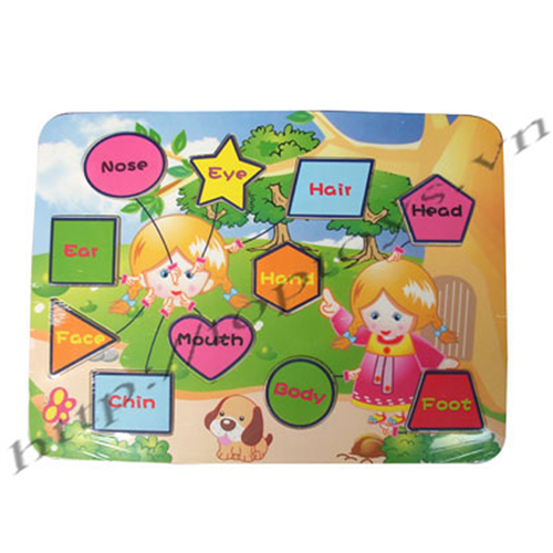 Bán Đồ chơi gỗ Toptoys - Bảng ghép Tiếng Anh chỉ cơ thể 98256