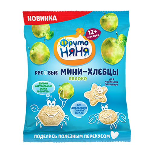 Bán Bánh gạo ăn dặm vị táo Fruto Nyanya (30g)