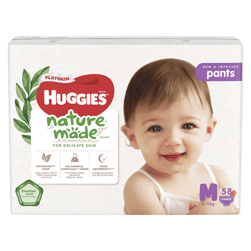 Bán Tã - Bỉm quần Huggies Platinum M58 (6-10kg)