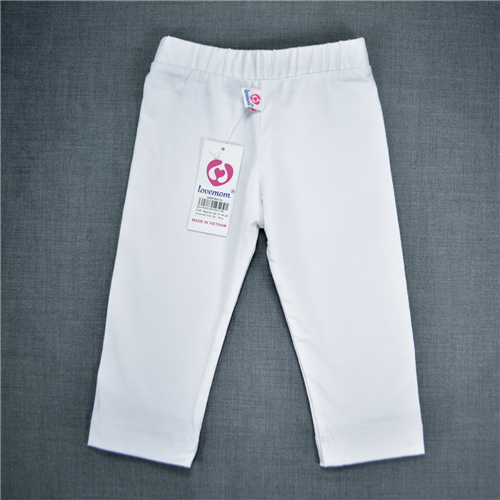 Bán Quần legging bé gái Lovemom (màu trắng)