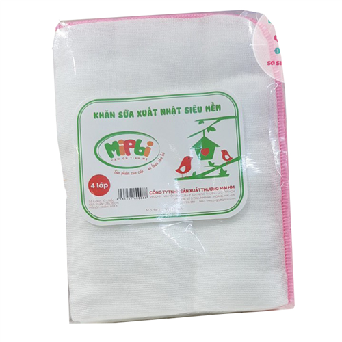 Bán Khăn sữa xuất Nhật MiPBi 4 lớp (28x36cm)