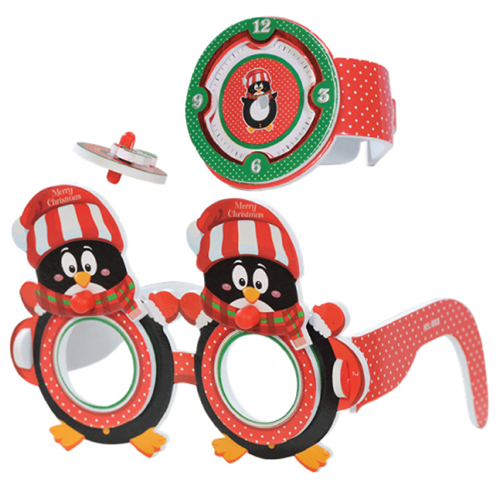 Bán Kính 3D đồng hồ con quay Kibu (mắt kính tròn) - Chim cánh cụt
