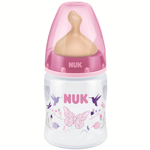 Bán Bình sữa Nuk cổ rộng 150ml (nhựa PP, núm cao su) BPA Free