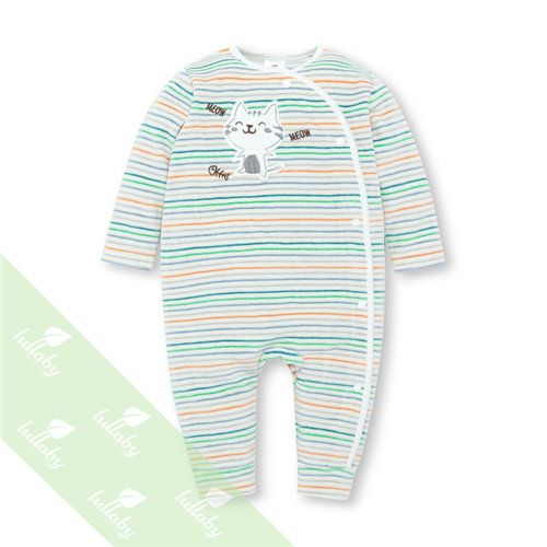 Bán Body liền quần băng lông Lullaby NH07-18 (trắng sọc)