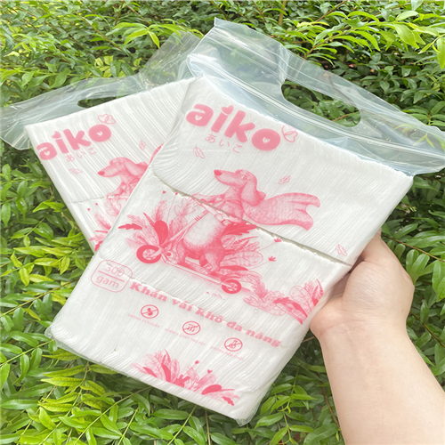 Bán Khăn vải khô đa năng Aiko 300g/túi (chú chó)