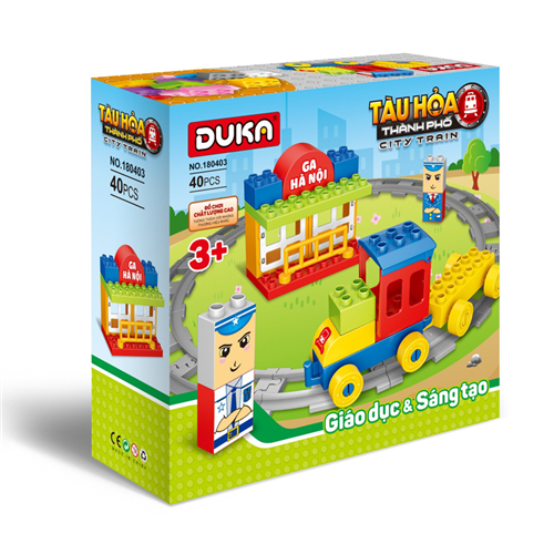 Bán Đồ chơi xếp hình Duka No.180403 - Tàu hỏa thành phố