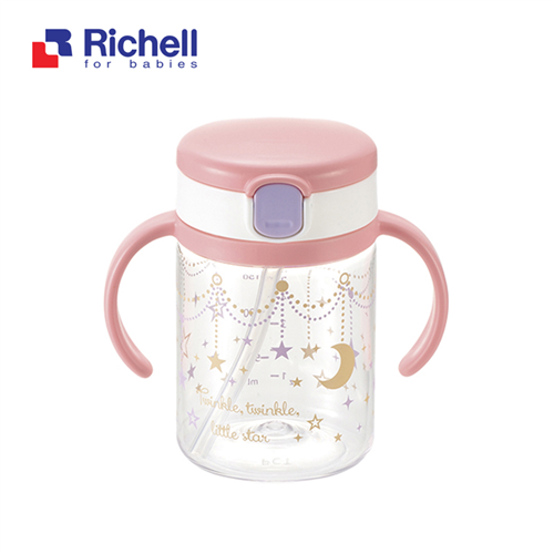 Bán Cốc ống hút Richell (200ml -hồng) RC41022