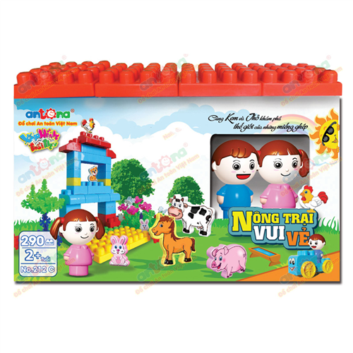 Bán Đồ chơi Antona No.212C - Nông trại vui vẻ (290 chi tiết)