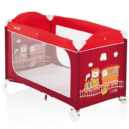 Bán Nôi ngủ du lịch Brevi Dolce Nanna Plus cho bé màu đỏ