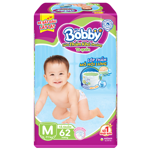 Bán Tã - bỉm quần Bobby M62 (6-11kg)