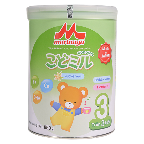 Bán Sữa Morinaga Kodomil số 3 hương vani (850g)