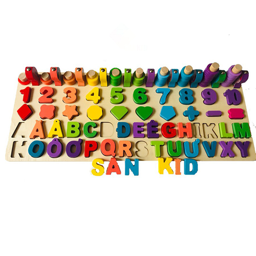 Bán Bộ bảng chữ cái in hoa, số đếm kèm câu cá Vivitoys 713