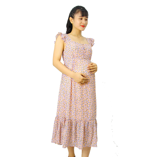 Bán Đầm bầu tay cánh tiên cam Emum