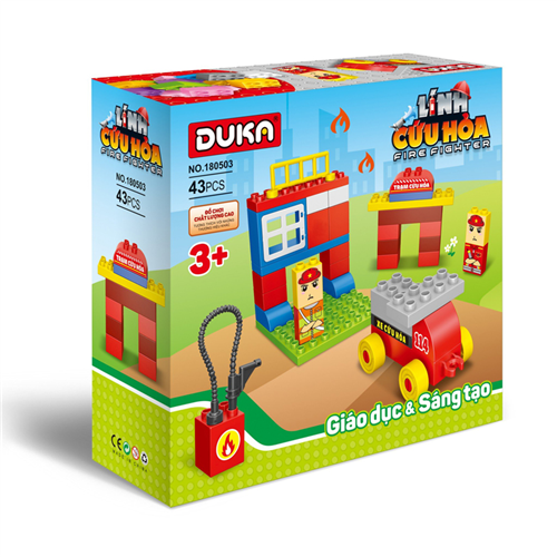 Bán Đồ chơi xếp hình Duka No.180503 - Lính cứu hỏa