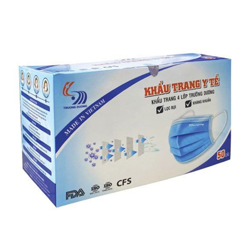 Bán Khẩu trang y tế 4 lớp kháng khuẩn Trường Dương (50c/hộp)