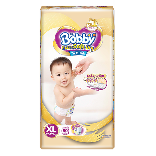 Bán Tã Bỉm quần Bobby Extra Soft Dry XL50 (12-17kg)
