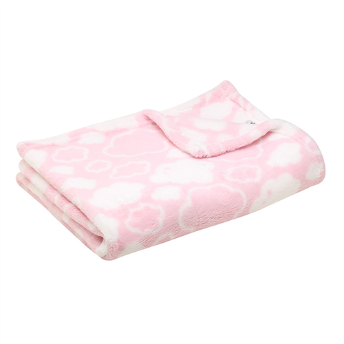 Bán Chăn bông 1 lớp Little Footprints BBS00400 - hồng in bông hoa