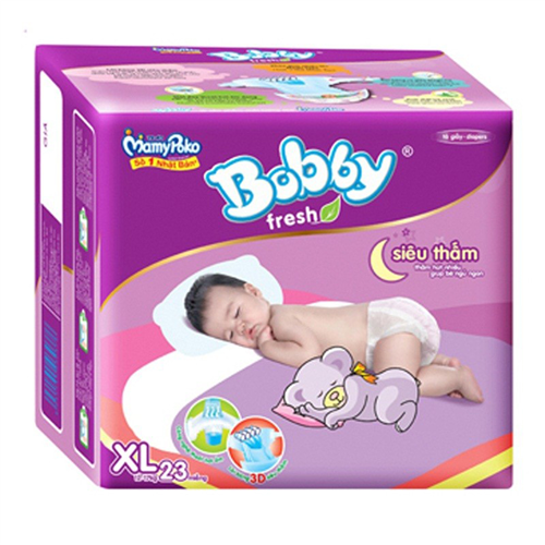 Bán Tã - bỉm dán Bobby XL23 (siêu thấm)