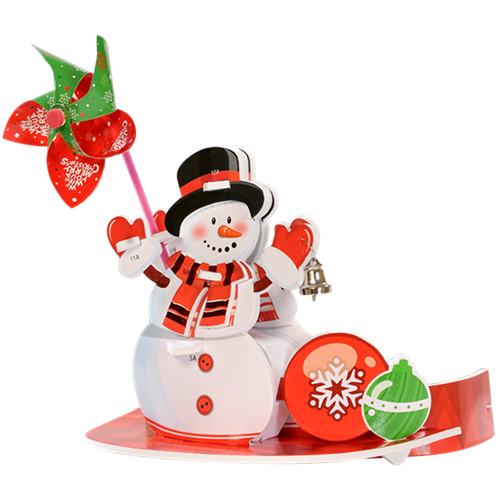 Bán Nón 3D chong chóng Giáng Sinh Kibu - Người Tuyết