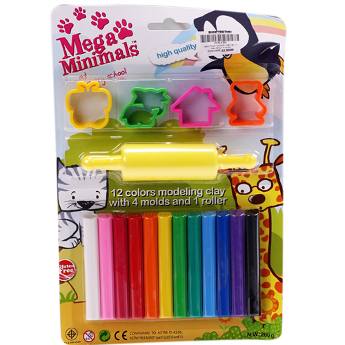 Bán Đất nặn Mega Minimals 12 màu kèm khuôn
