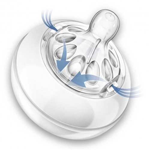 Bán Núm ty Avent số 1 (cổ rộng, silicone)