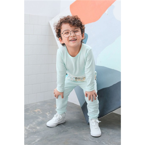 Bán Bộ dài tay cài vai khu rừng vui vẻ La Pomme SL114 (xanh)