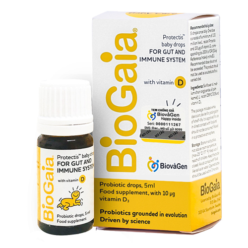 Bán Men vi sinh Biogaia Protectis + Vitamin D3 (5ml)