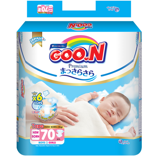 Bán Tã bỉm dán GooN Premium Newborn NB70