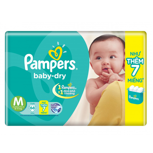 Bán Tã - bỉm dán Pampers M66 (6-11kg)