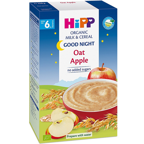 Bán Bột dinh dưỡng Hipp chúc ngủ ngon sữa, yến mạch, táo tây (250g)