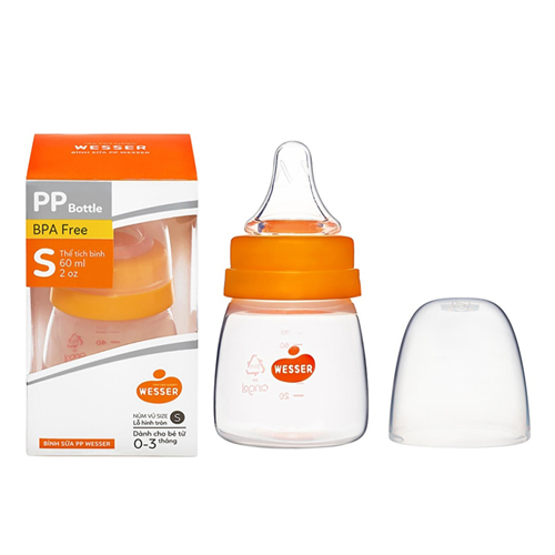 Bán Bình sữa PP Wesser cổ hẹp 60ml