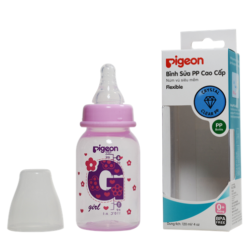 Bán Bình sữa PP cao cấp Pigeon cho bé gái (0M+)