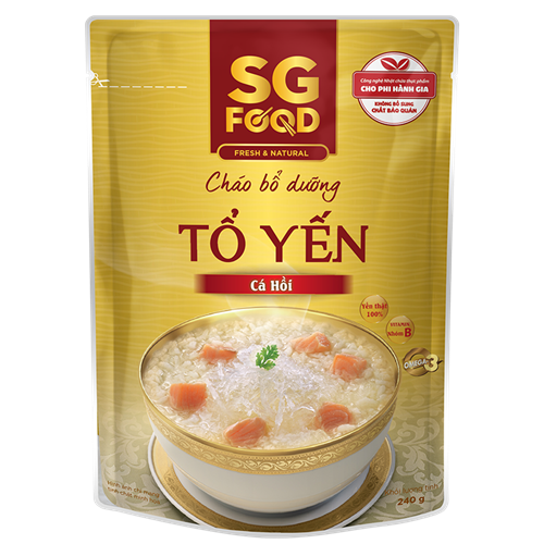 Bán Cháo bổ dưỡng SG Food vị tổ yến - cá hồi (240g)