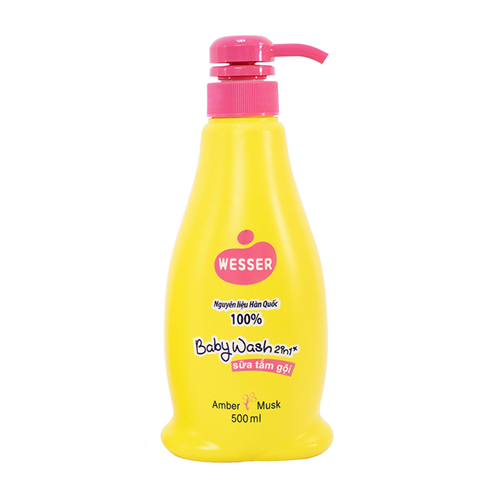 Bán Sữa tắm gội Wesser 2in1 500ml (nhiều màu)
