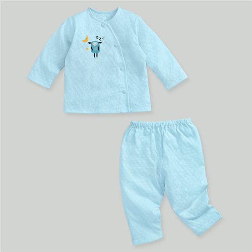 Bán Bộ cài lệch dài tay Lullaby NH659P (xanh)