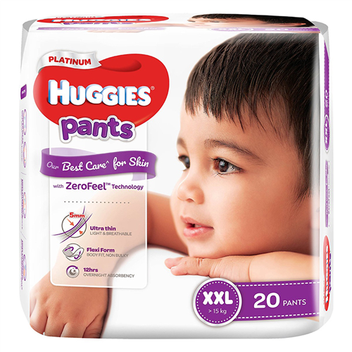 Bán Tã bỉm quần cao cấp Huggies Platinum XXL20 (>15kg)