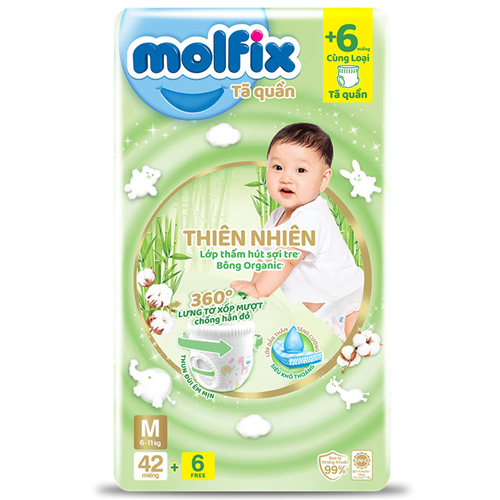 Bán Tã - Bỉm quần Molfix M42 cho bé từ 6-11kg
