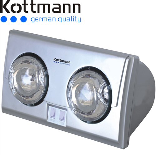 Bán Đèn sưởi treo tường Kottmann bạc 2 bóng